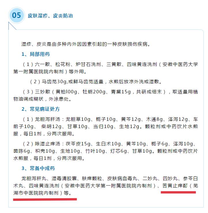 我院兩制劑收錄《安徽省洪澇災(zāi)害常見病證中醫(yī)藥防治手冊(cè)（2020年版）》(圖2)