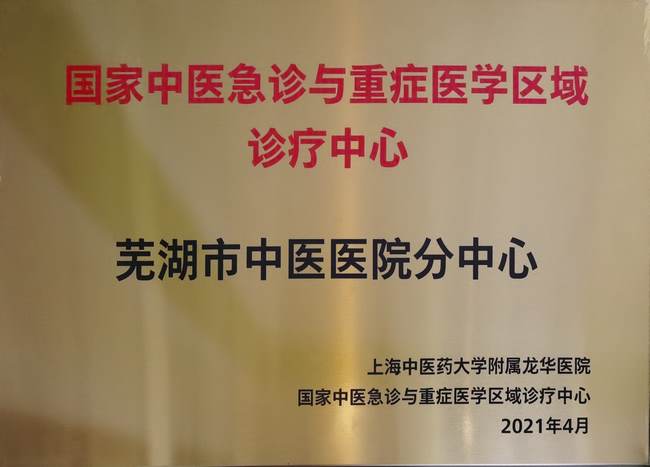 【長三角醫(yī)療合作一體化】蕪湖市中醫(yī)醫(yī)院成為國家中醫(yī)急診與重癥醫(yī)學(xué)區(qū)域診療中心分中心(圖3)