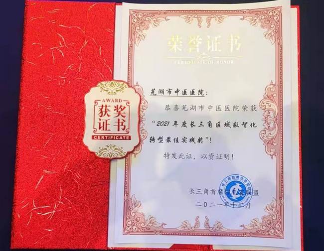 我院榮獲“2021年度長(zhǎng)三角地區(qū)數(shù)智化轉(zhuǎn)型先進(jìn)單位最佳實(shí)踐獎(jiǎng)”榮譽(yù)稱號(hào)(圖2)