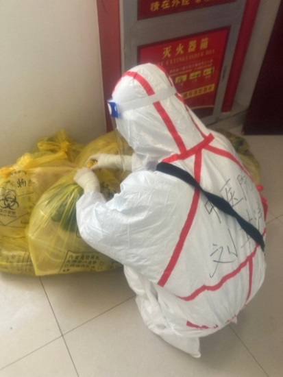【醫(yī)心抗疫】春已暖，花已開，愿山河無恙 ——記外四支部黨員劉其洋支援酒店隔離點(diǎn)工作日常(圖5)