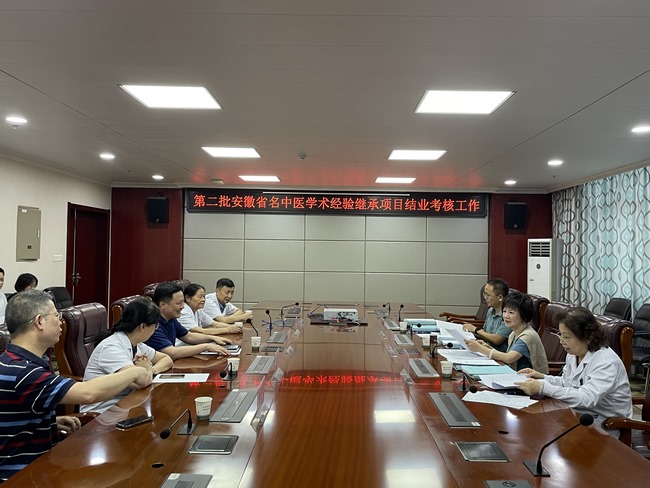 蕪湖市中醫(yī)醫(yī)院開展第二批安徽省名中醫(yī) 學(xué)術(shù)經(jīng)驗(yàn)繼承項(xiàng)目結(jié)業(yè)考核工作(圖1)