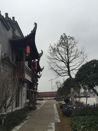 我院通訊員赴鳩茲古鎮(zhèn)第一場雪采風(fēng)(圖2)
