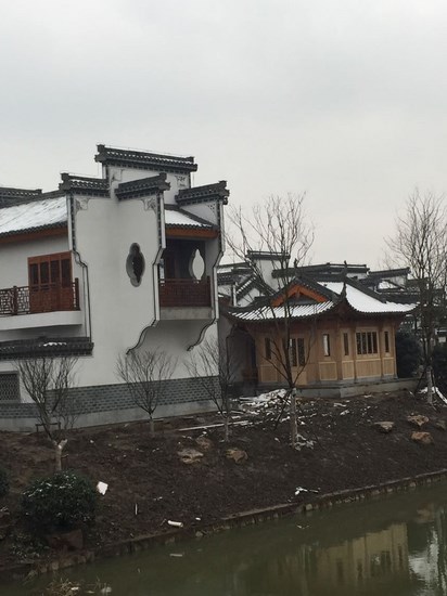 我院通訊員赴鳩茲古鎮(zhèn)第一場雪采風(fēng)(圖3)