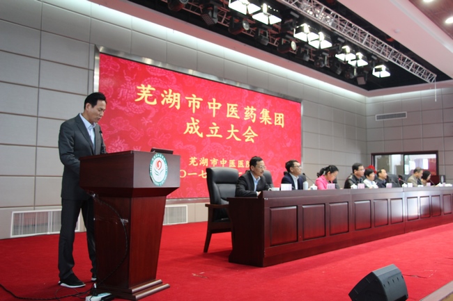 乘十九大春風(fēng) 譜中醫(yī)藥發(fā)展新曲 ——蕪湖市中醫(yī)藥集團(tuán)成立大會(huì)順利舉行(圖6)