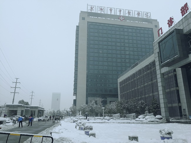方便市民出行 我院黨員干部職工上路鏟雪(圖8)