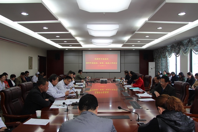 蕪湖市中醫(yī)醫(yī)院2019年度組織、宣傳、統(tǒng)戰(zhàn)工作會議召開(圖1)