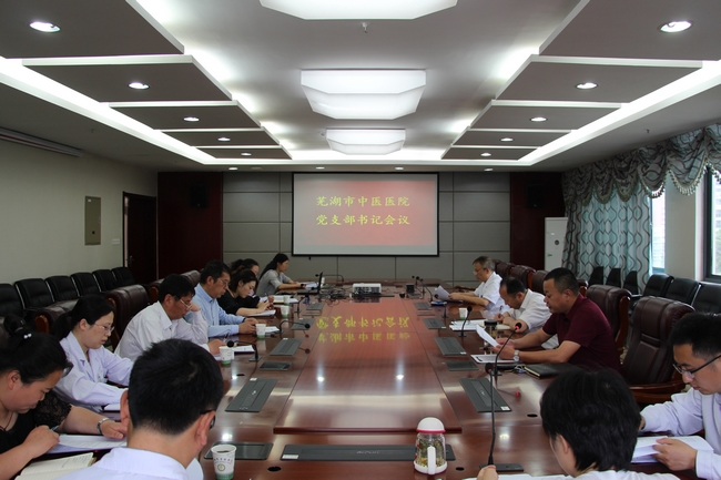 我院召開黨支部書記會議(圖1)