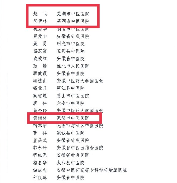 【喜報(bào)】蕪湖市中醫(yī)醫(yī)院多人獲評(píng)第二屆安徽省國醫(yī)名師、第三屆安徽省名中醫(yī)、第一屆安徽省名中藥師(圖5)